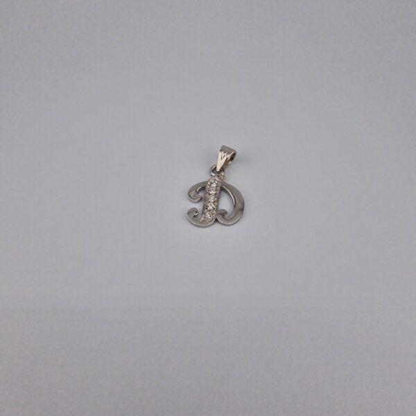 Bokstav hänge D med zirgon