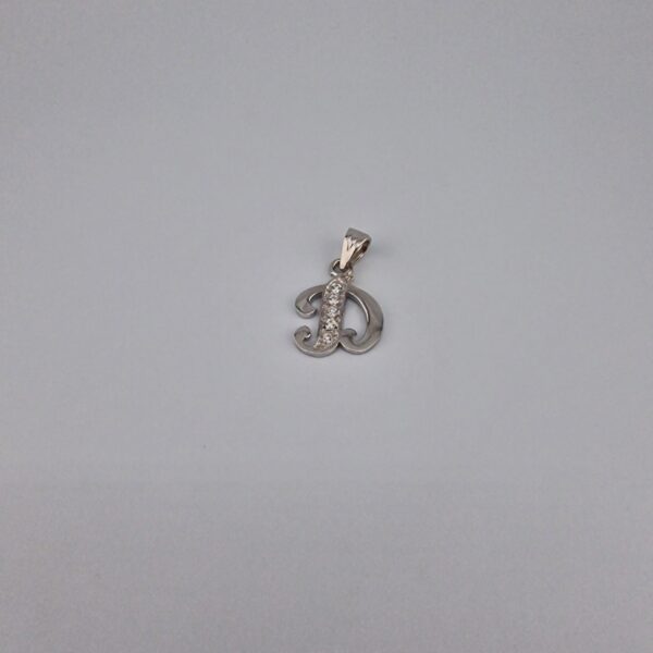 Bokstav hänge D med zirgon