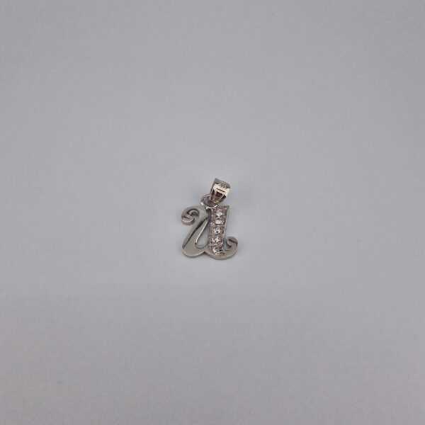 Bokstav hänge U med zirgon