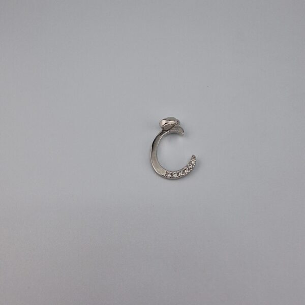 Bokstav hänge C med zirgon