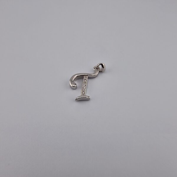 Bokstav hänge T med zirgon