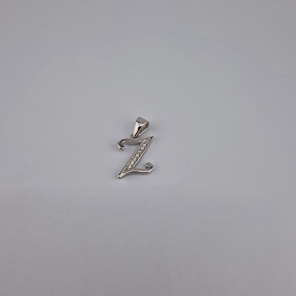 Bokstav hänge Z med zirgon