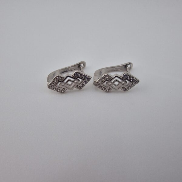 Örhänge med zirgon