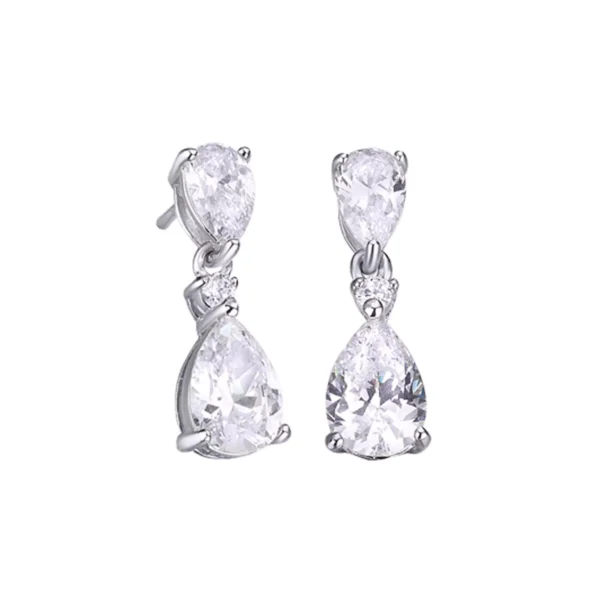 Vidal&Vidal Silver örhänge med kubiskzirkon