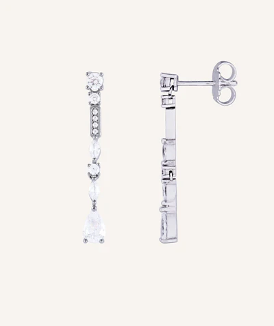 Vidal&Vidal Silver örhänge med kubiskzirkon
