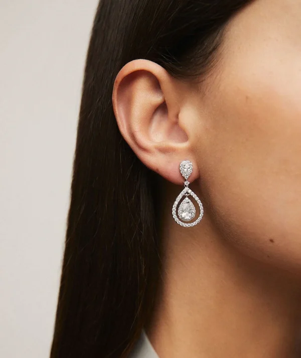 Vidal&Vidal Silver örhänge med kubiskzirkon