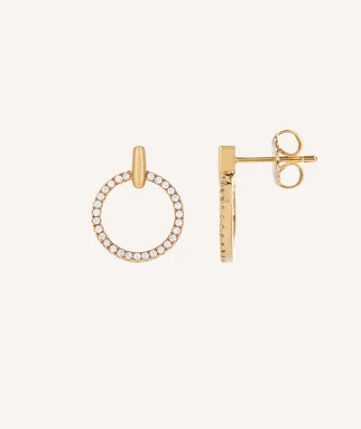 Vidal&Vidal Silver guldplaterat Örhänge med kubiskzirkon