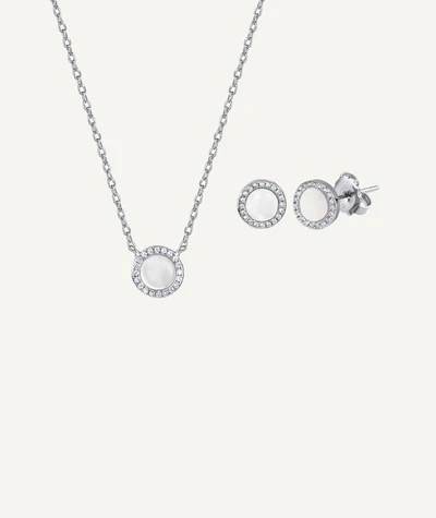Vidal&Vidal Silver Set Halsband&örhänge med kubiskzirkon