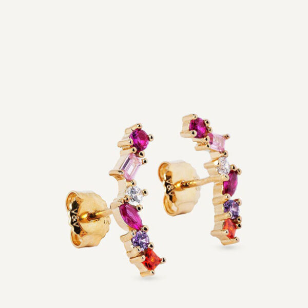 Vidal&Vidal Silver guldplaterat Örhänge med kubiskzirkon